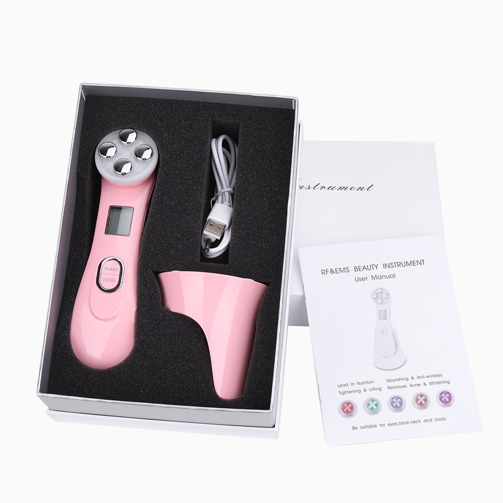 4-in-1 Hautstraffungsgerät – HIFU, RF, EMS & LED Anti-Aging Gerät
