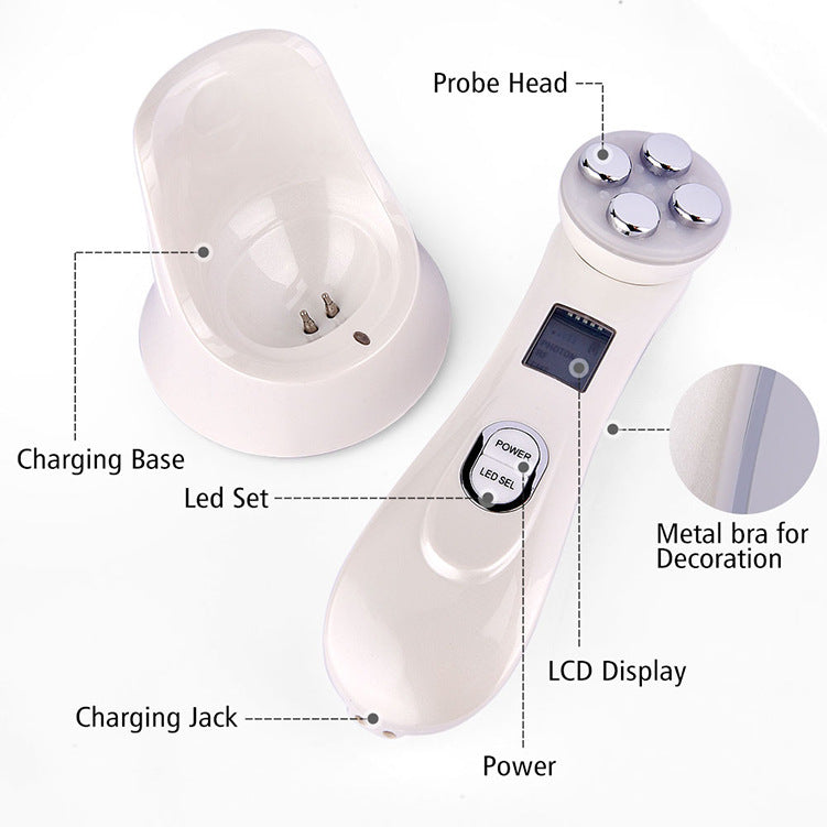 4-in-1 Hautstraffungsgerät – HIFU, RF, EMS & LED Anti-Aging Gerät