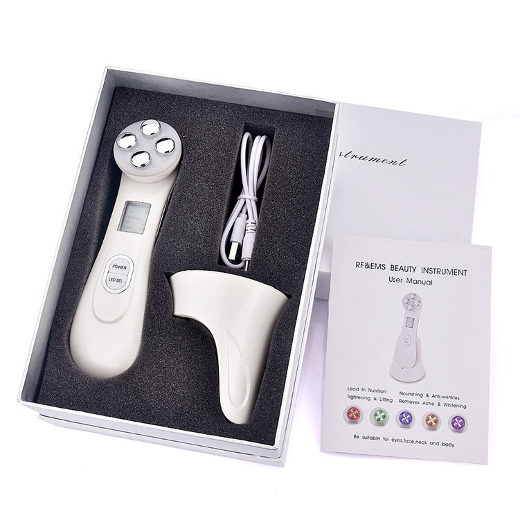 4-in-1 Hautstraffungsgerät – HIFU, RF, EMS & LED Anti-Aging Gerät
