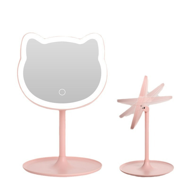 LumiKitty™ LED Schminkspiegel – 3 Lichtmodi & Touch-Steuerung
