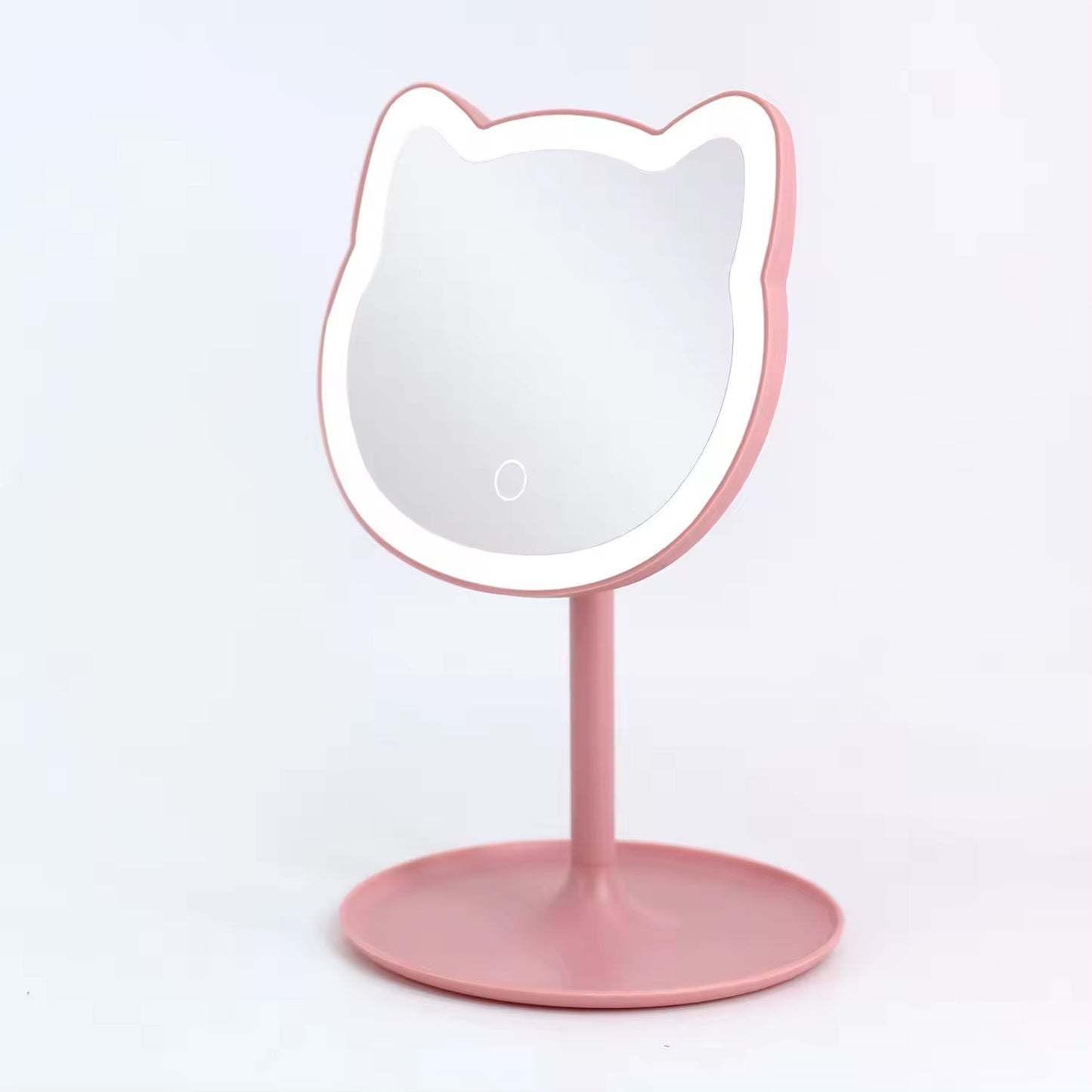 LumiKitty™ LED Schminkspiegel – 3 Lichtmodi & Touch-Steuerung