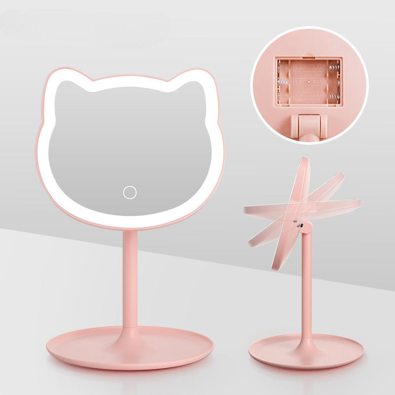 LumiKitty™ LED Schminkspiegel – 3 Lichtmodi & Touch-Steuerung