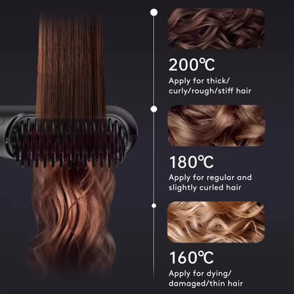 LumiStraight™ Glättbürste – Glattes & glänzendes Haar