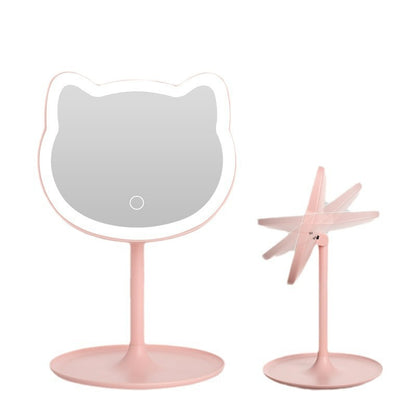 LumiKitty™ LED Schminkspiegel – 3 Lichtmodi & Touch-Steuerung