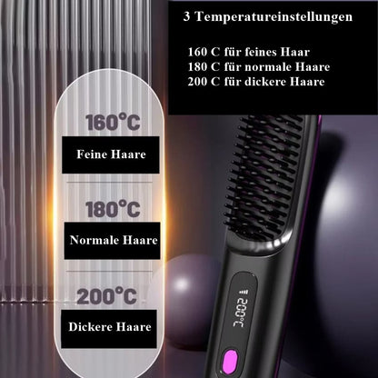 LumiStraight™ Glättbürste – Glattes & glänzendes Haar